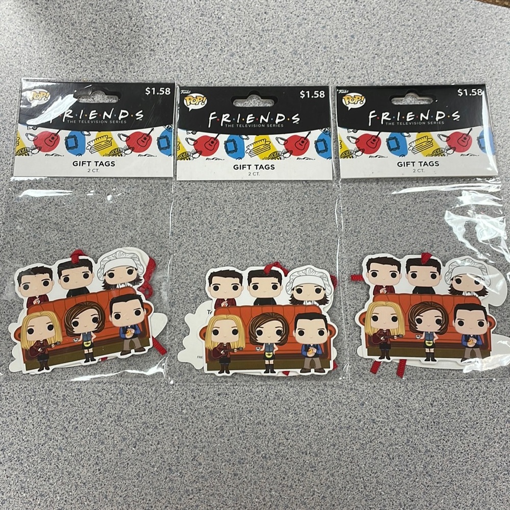 ❤️3/$10❤️ NWT Friends Christmas gift tags (set of 3)